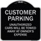 Signmission Designer Series-Unauthorized Cars Will Be Towed Away At Owners Expense, 18" L, 18" H, BS-1818-9875 A-DES-BS-1818-9875 - alternate 1